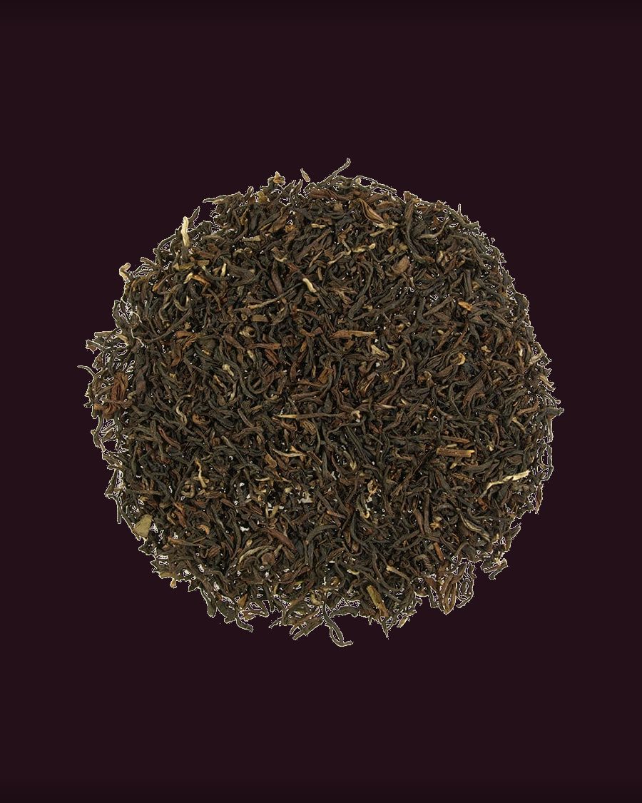 Assam Dikom loose leaf tea, brewed in the cup