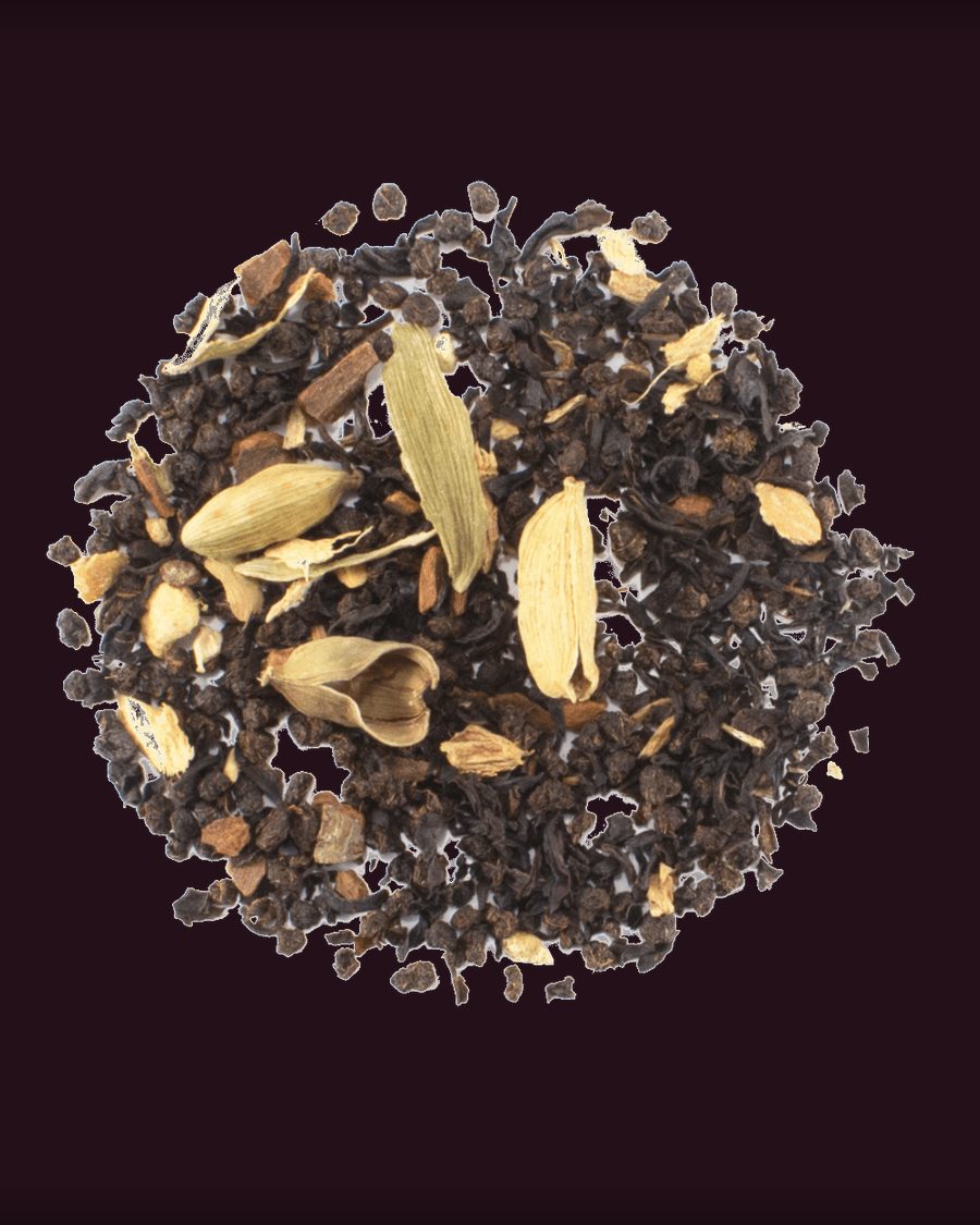 House Chai loose leaf tea, brewed in the cup