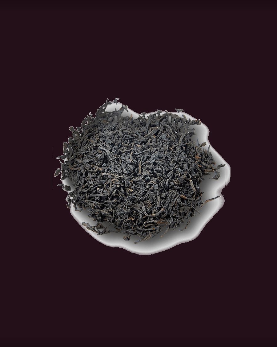 English Breakfast loose leaf tea, brewed in the cup
